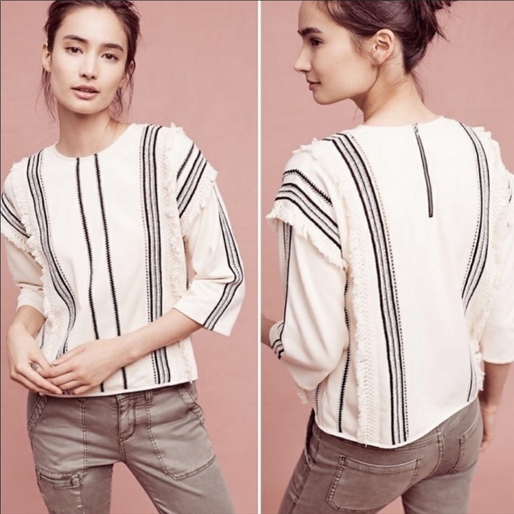 ERI & Ali Santilana fringed top